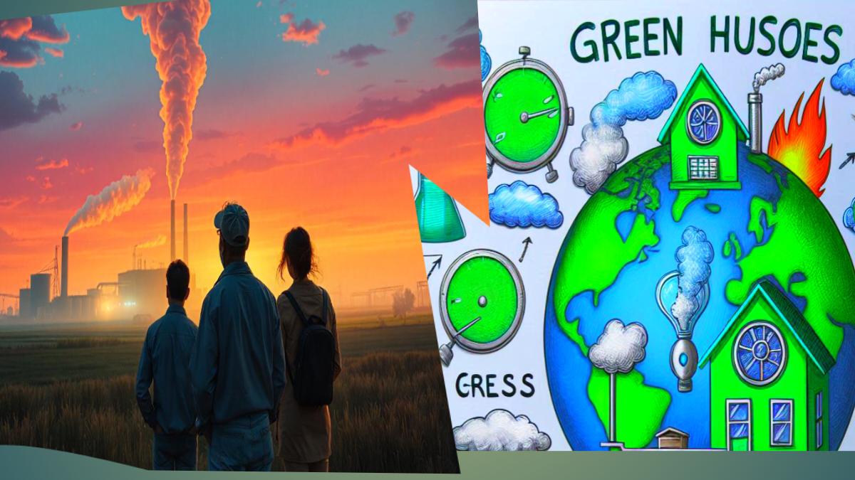 Green house gas emission in hindi